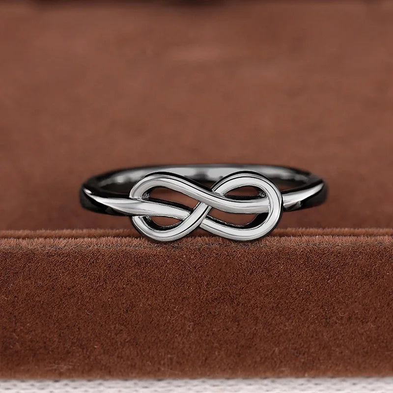 Luxury Female Rings 925 Sterling Silver Minimalist Infinity Design Women Finger Rings Accessories Daily Party Jewelry Bulk K's Collection Store