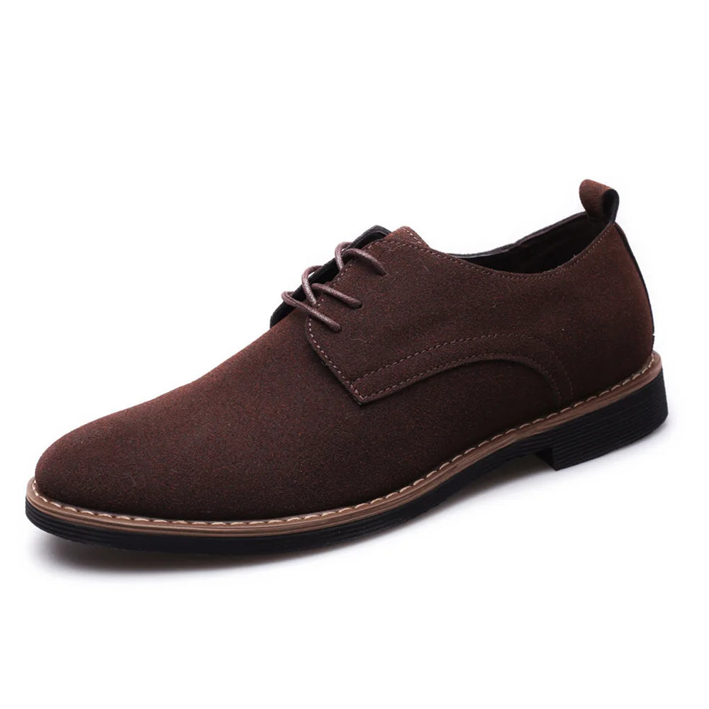 Luxury Men Oxford Shoes High Quality Suede Leather Shoes for Men Business Casual Shoe Lace-Up Men Party Wedding Shoes Plus Size K's Collection Store