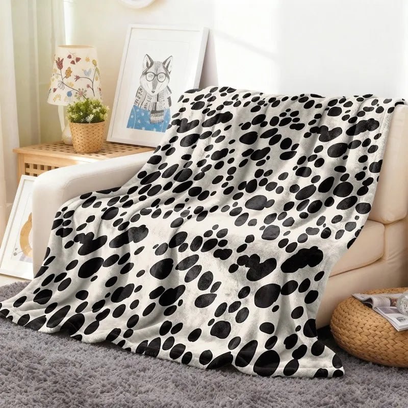 All-Season Fleece Throw Blanket | Leopard Print Flannel | Festival Gift K's Collection Store