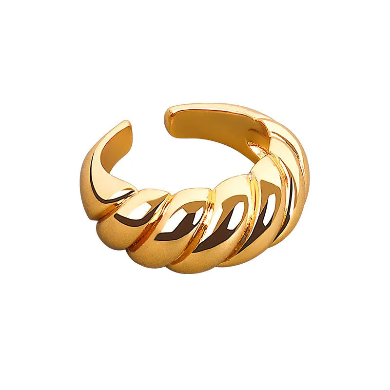 Real 925 sterling silver finger rings for women irregular Trendy fine Jewelry Large Adjustable Antique Rings Anillos K's Collection Store