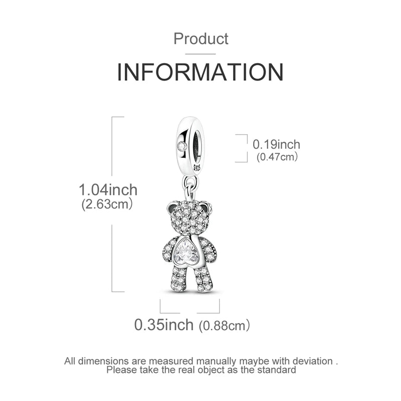 Charms Fit Original 925 Sterling Silver Beads Bear Kart Family Tree Charms For Bracelet Pendant Women Jewelry Gifts K's Collection Store