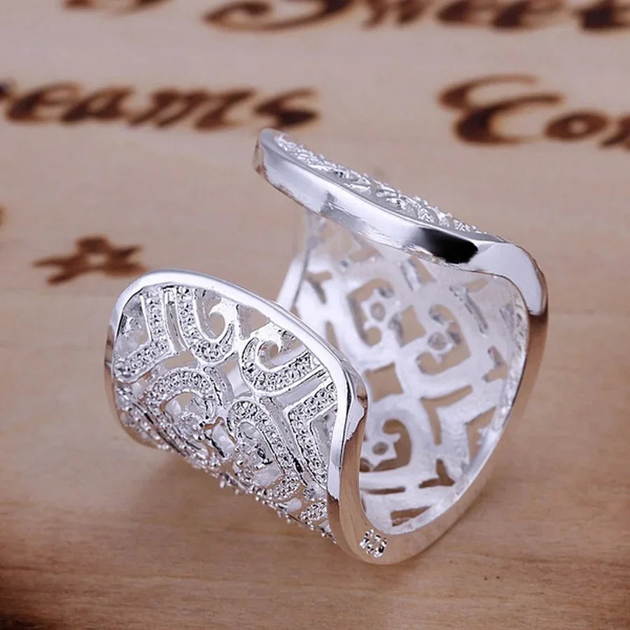 factory price 925 Sterling silver Ring Jewelry noble Charms women lady crystal gorgeous wedding party K's Collection Store