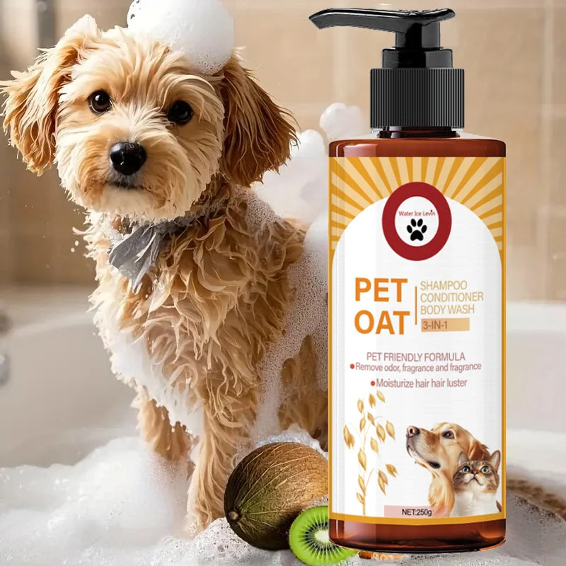 Luxury Pet Shampoo for Dogs & Cats | Odor-Removing, Moisturizing, Long-Lasting Fragrance – 250g K's Collection Store