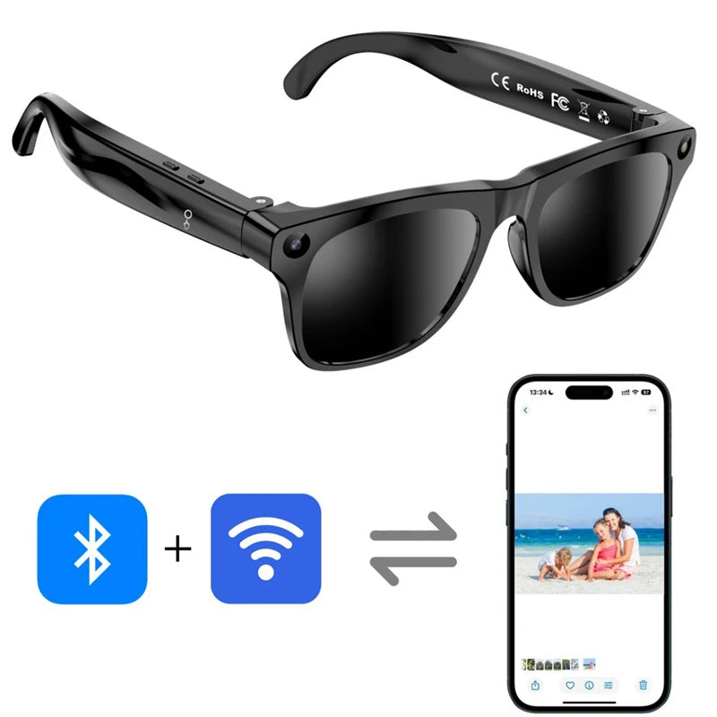 Lenovo Smart AI Glasses – 8K HD Camera, Bluetooth, Voice Call & AI Translation K's Collection Store