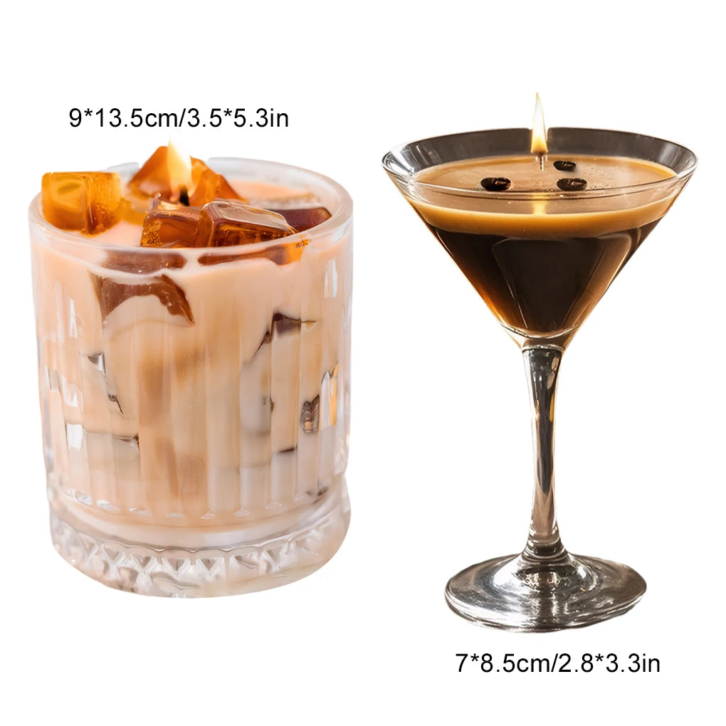 Scented Candles Iced American Coffee Aromatherapy Candle Plant Wax Home Handmade Coffee Aromatic Candles K's Collection Store