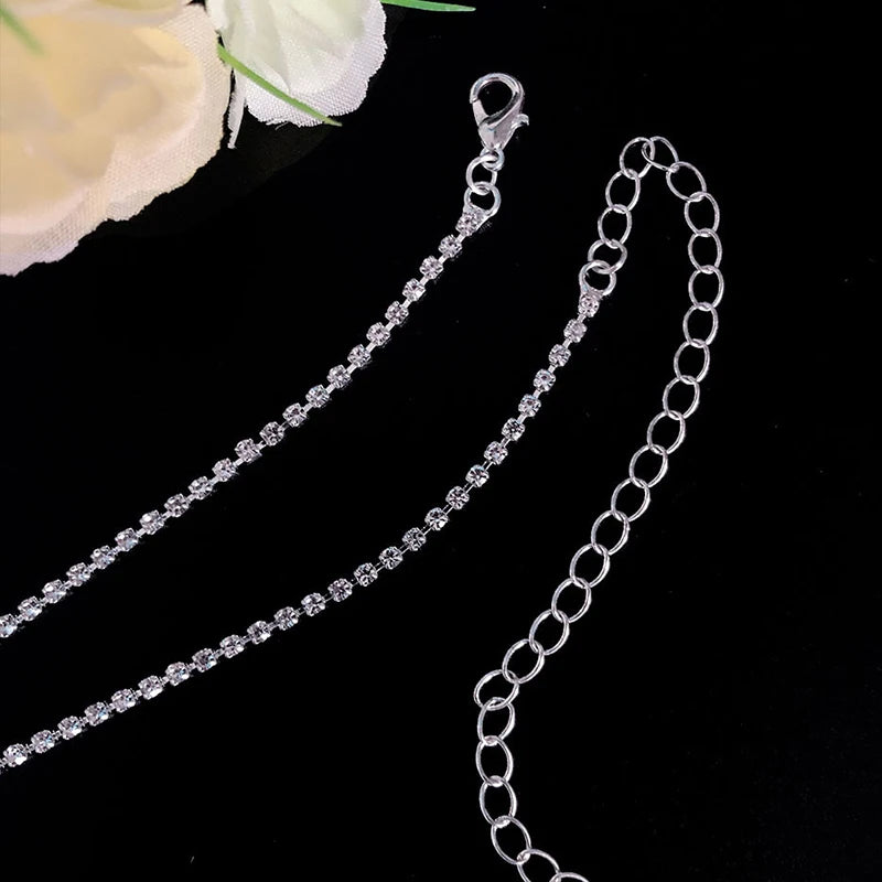 Women's Necklace Earrings Set Zircon Dangle Earrings Set Exquisite Wedding Party Jewelry Set for Anniversary Mother's Day Gift K's Collection Store