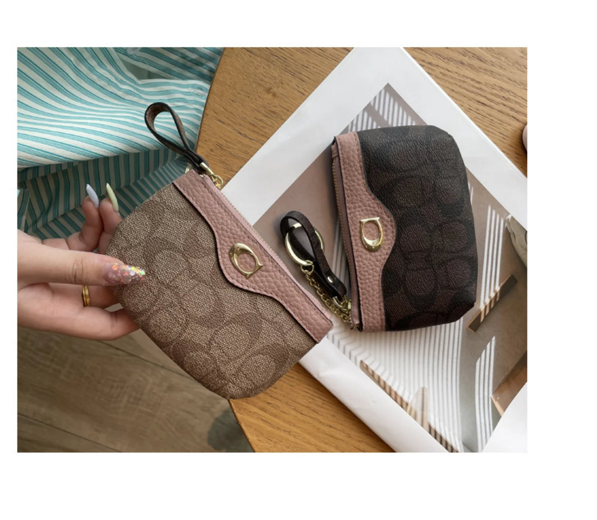 Women's Mini Wallet – Classic Floral Print Coin Purse & Card Holder K's Collection Store