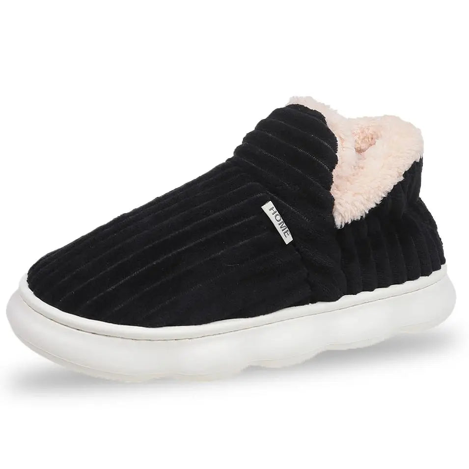 Winter Men Women Shoes Winter Short Plush Slippers Outdoor Fur Non-slip House Shoes Casual Fuzzy Soft Cozy Men Women Shoes K's Collection Store