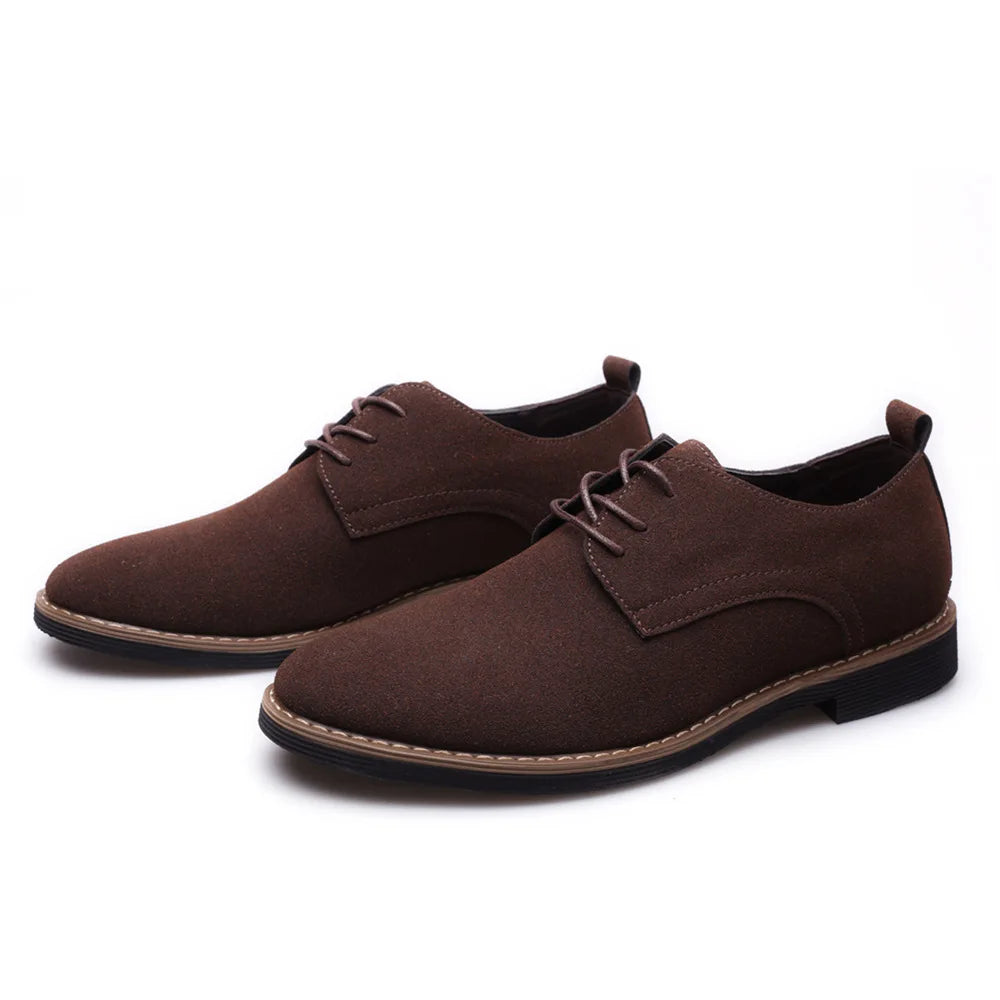 Luxury Men Oxford Shoes High Quality Suede Leather Shoes for Men Business Casual Shoe Lace-Up Men Party Wedding Shoes Plus Size K's Collection Store