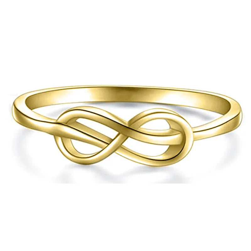 Luxury Female Rings 925 Sterling Silver Minimalist Infinity Design Women Finger Rings Accessories Daily Party Jewelry Bulk K's Collection Store