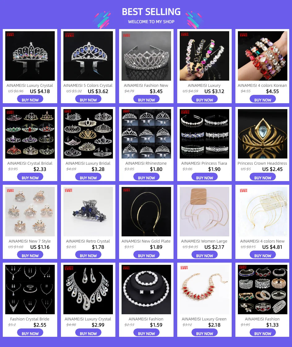 Fashion Crystal Bride Jewelry Set Rhinestone Silver-plated Wedding Dress Banquet Necklace Earring Set Ladies Gift K's Collection Store