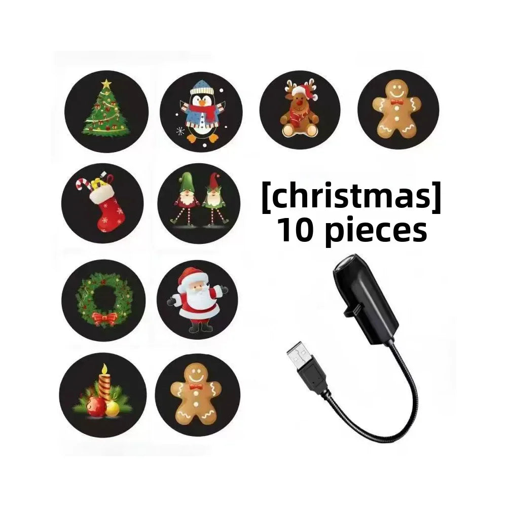 Christmas Tree Design Plug in Night Light Ceiling Projector Indoor, for Room Decor DIY Holiday Party Xmas Gifts K's Collection Store