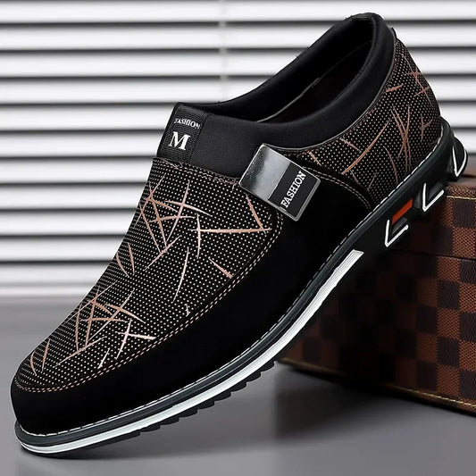 Luxury Men Leather Shoes Business Casual Shoes for Men Classic Office Formal Party Shoes Fashion Slip-On Loafers Male Moccasins K's Collection Store