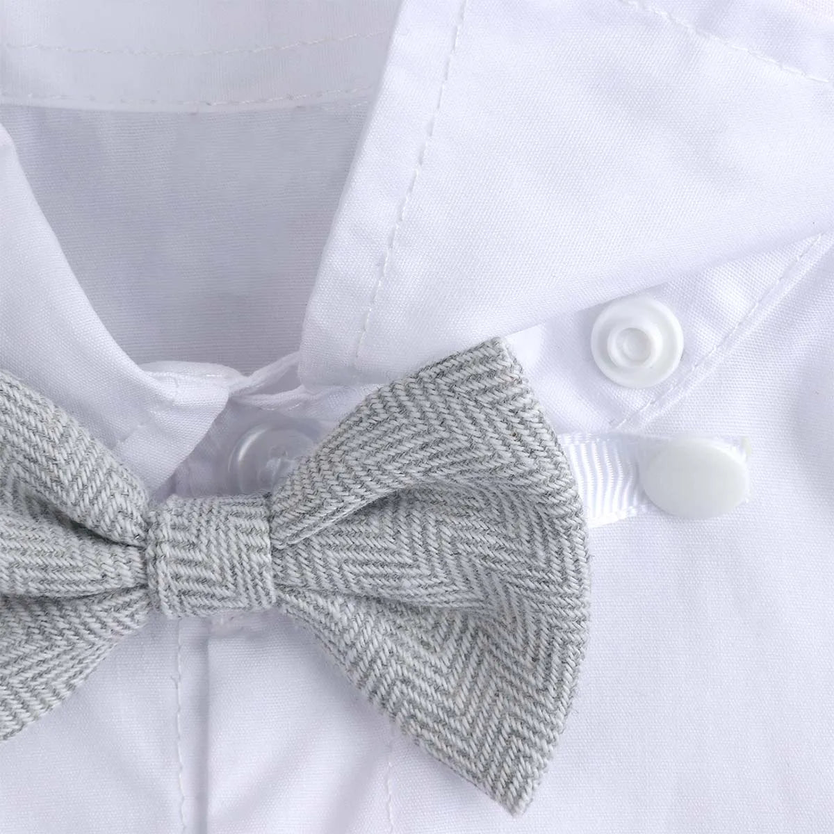 Baby Boy Clothes Toddler Wedding Suit Set Kids Birthday Party Outfit Gemtleman Formal Short Sleeve Cotton Clothing Set 3PCS K's Collection Store