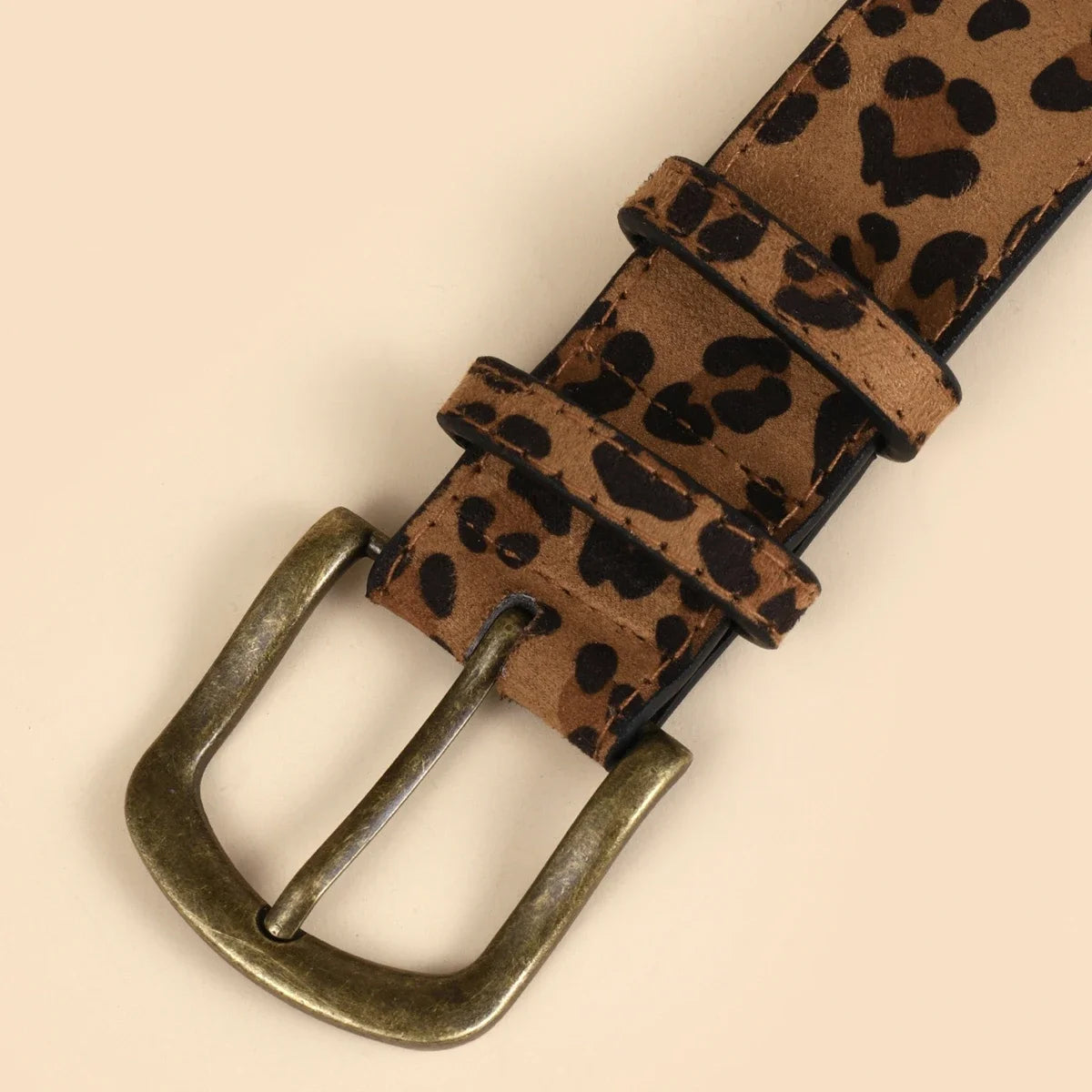 Boho Style PU Leopard Print Belt Women Dress Slim Fit Women Dress Custom Belt K's Collection Store