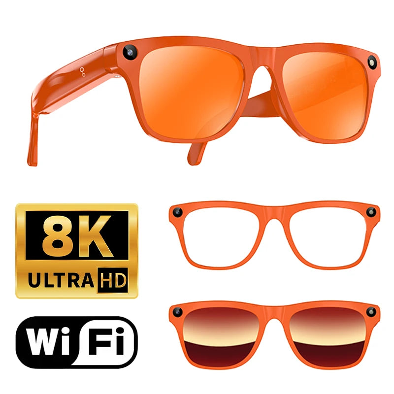 Lenovo Smart AI Glasses – 8K HD Camera, Bluetooth, Voice Call & AI Translation K's Collection Store