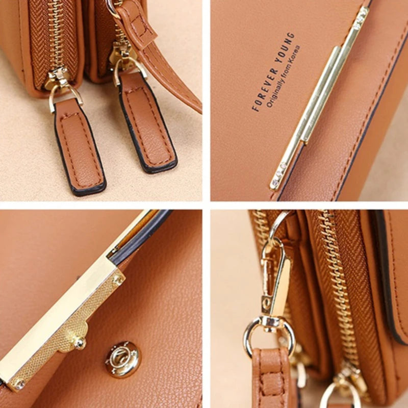 Women's Wallet Korean Handbag Multi Card Large Capacity Casual Shoulder Bag Mobile Phone Packet Fashion New Style K's Collection Store