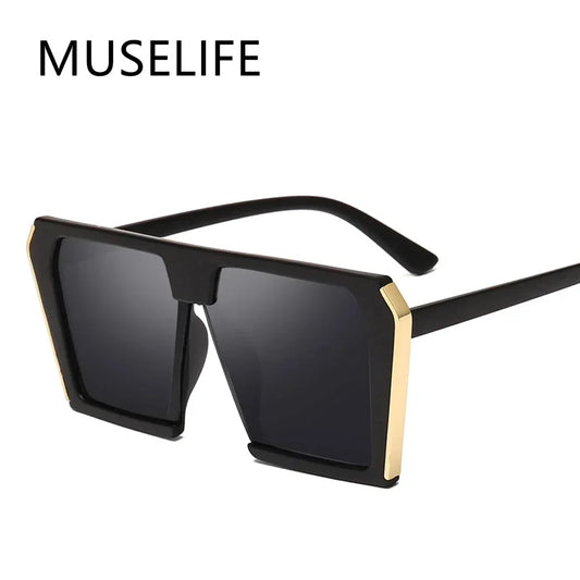 Oversized Square Sunglasses Fashion Women Metal Gradient Sun glasses Luxury Lady Sunglass Eyewear UV400 Shades gafas de sol K's Collection Store