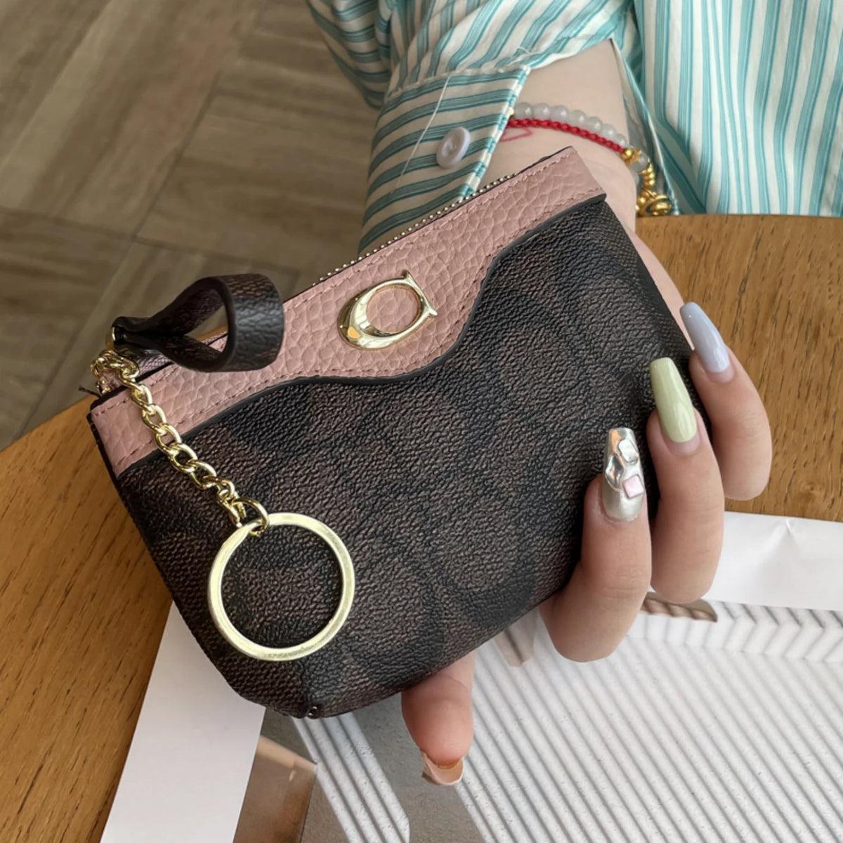 Women's Mini Wallet – Classic Floral Print Coin Purse & Card Holder K's Collection Store