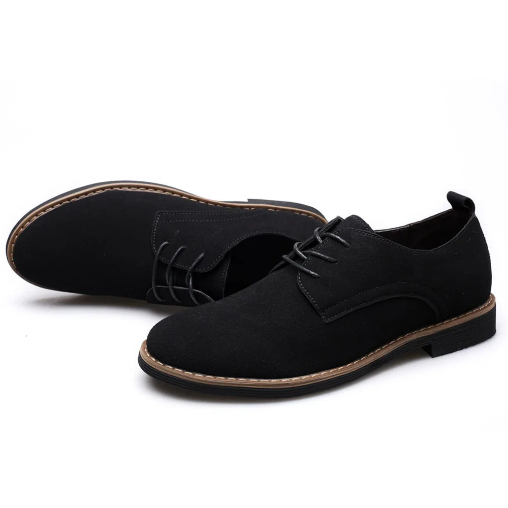 Luxury Men Oxford Shoes High Quality Suede Leather Shoes for Men Business Casual Shoe Lace-Up Men Party Wedding Shoes Plus Size K's Collection Store