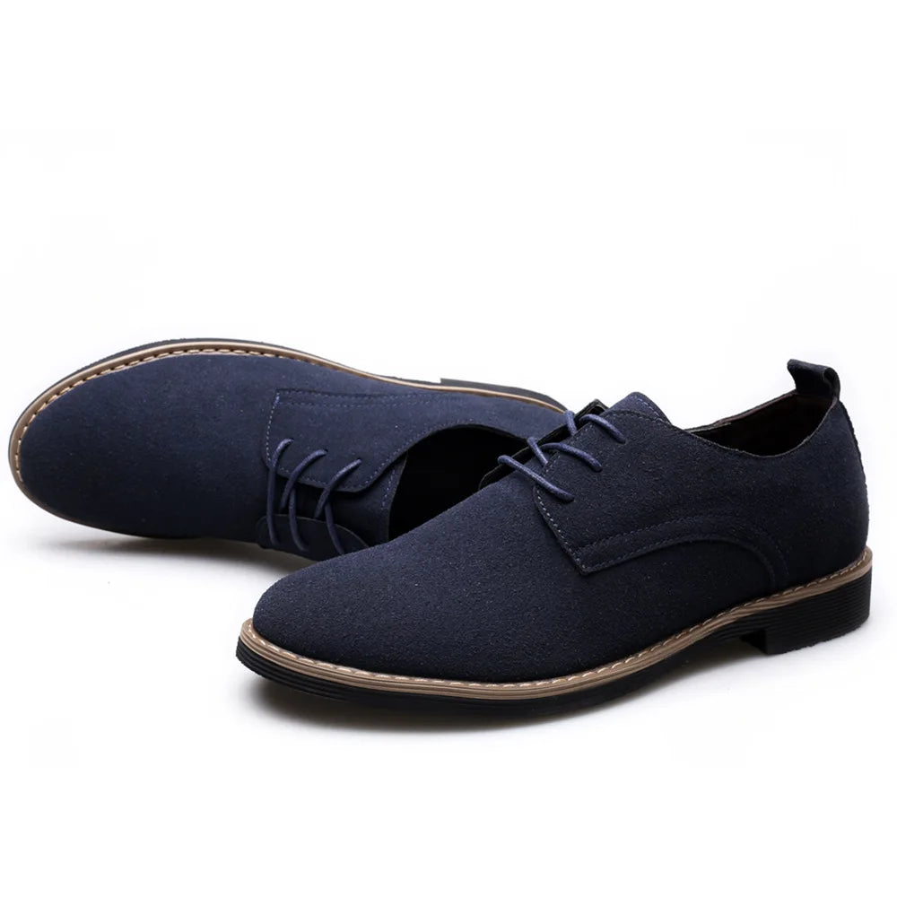Luxury Men Oxford Shoes High Quality Suede Leather Shoes for Men Business Casual Shoe Lace-Up Men Party Wedding Shoes Plus Size K's Collection Store