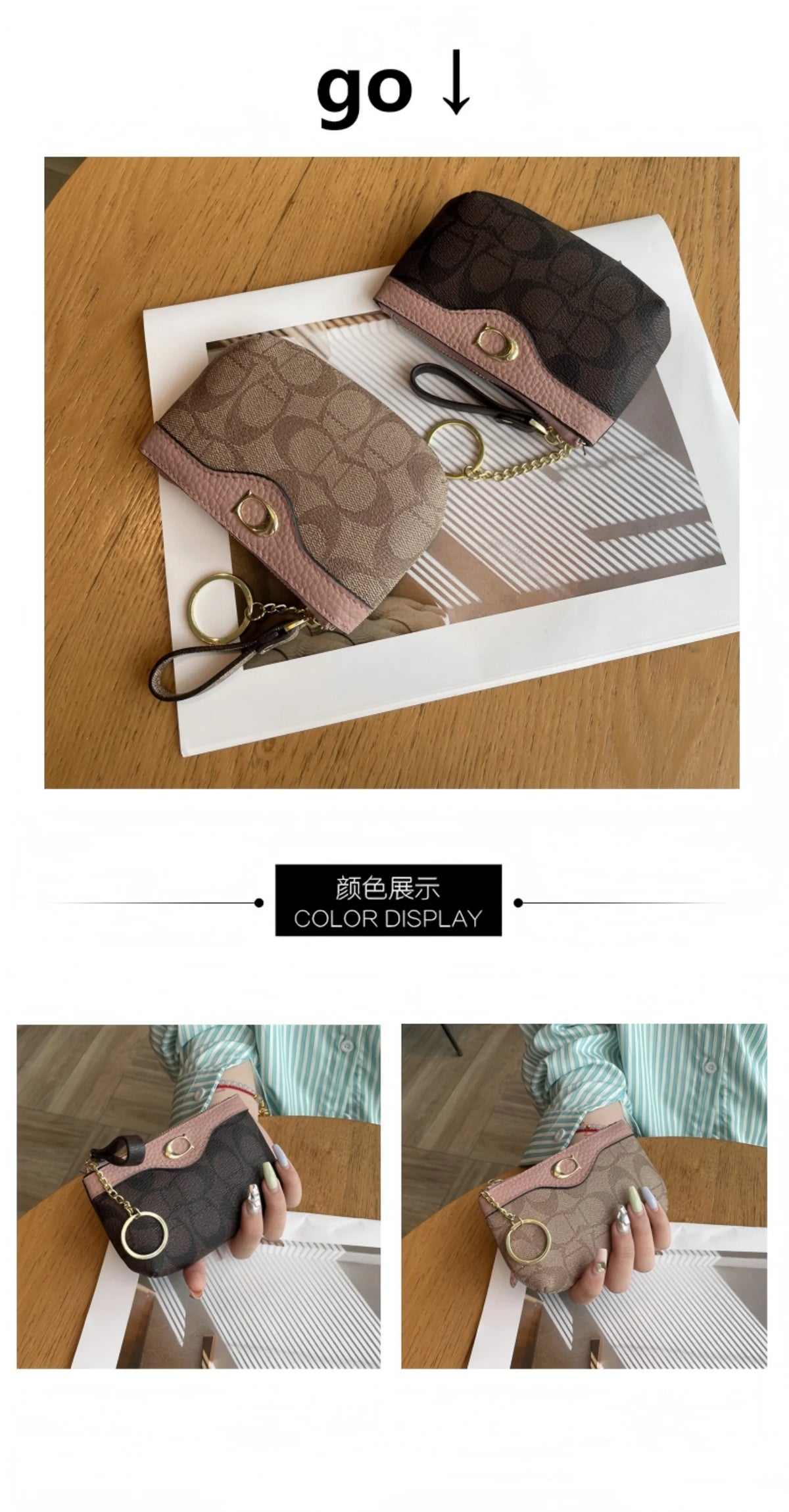 Women's Mini Wallet – Classic Floral Print Coin Purse & Card Holder K's Collection Store