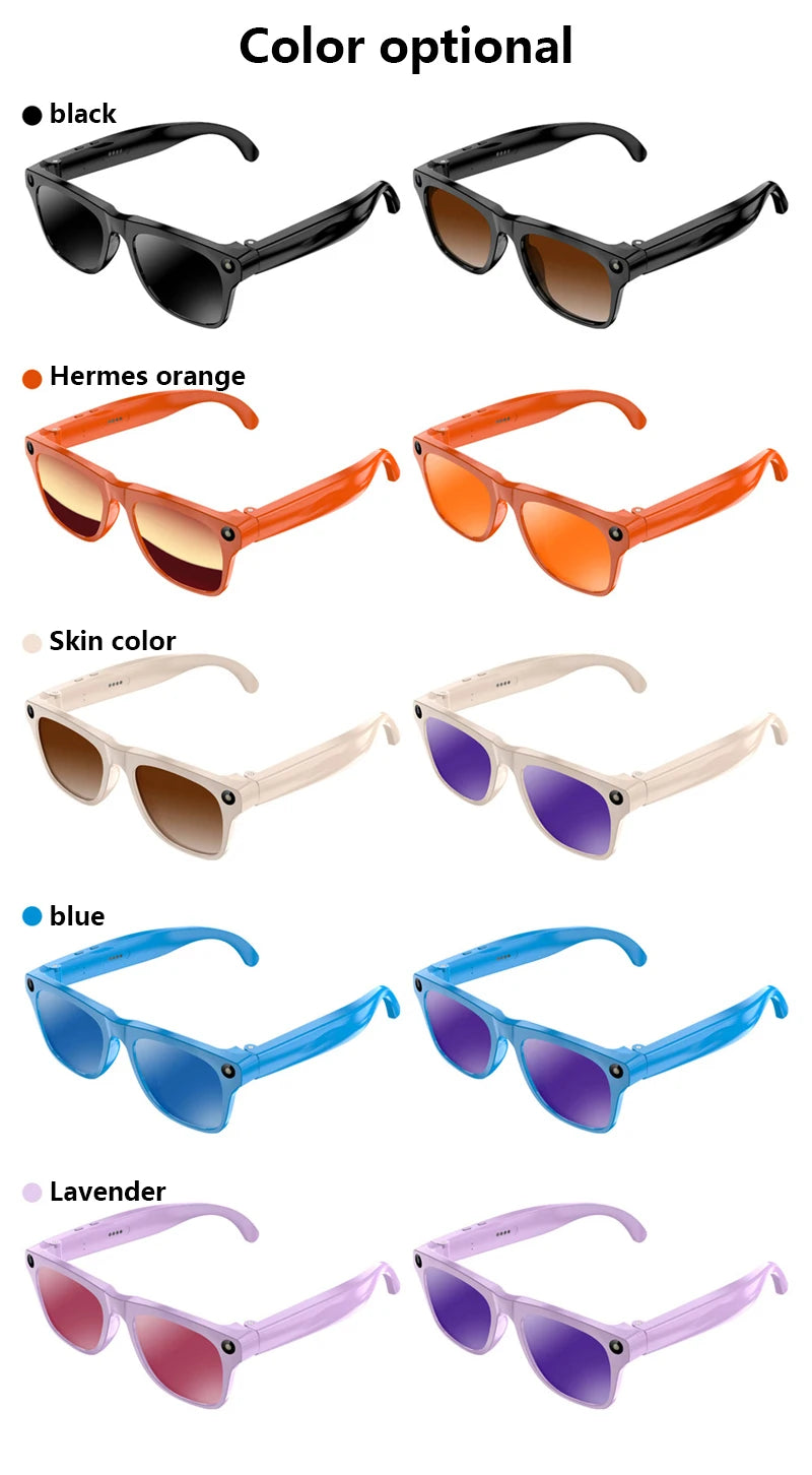 Lenovo Smart AI Glasses – 8K HD Camera, Bluetooth, Voice Call & AI Translation K's Collection Store