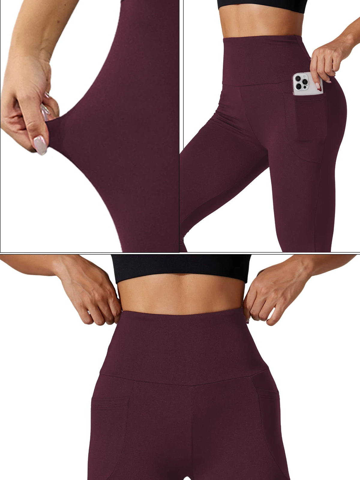 Women's Super Soft Leggings with Pockets, High Waisted Tummy Control for Yoga Workout and Casual Lounge Wear Comfort K's Collection Store