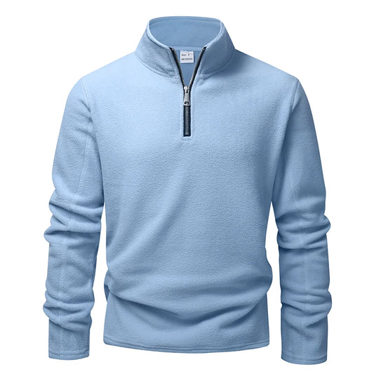 Men's Hoodies Sweatshirts Thicken Warm Fleece Tracksuit for Men Zipper Neck Pullover Men's Winter Clothing Soft Shell Men Hoodie K's Collection Store