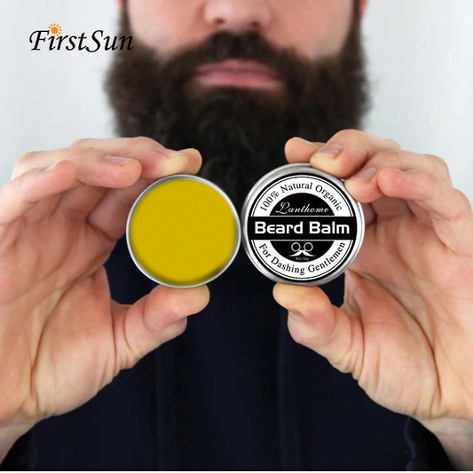Natural Beard Balm Wax Beard Growth Oil for Men Moisturizing Smoothing Beard Styling Professional Care Cream Skin Care K's Collection Store