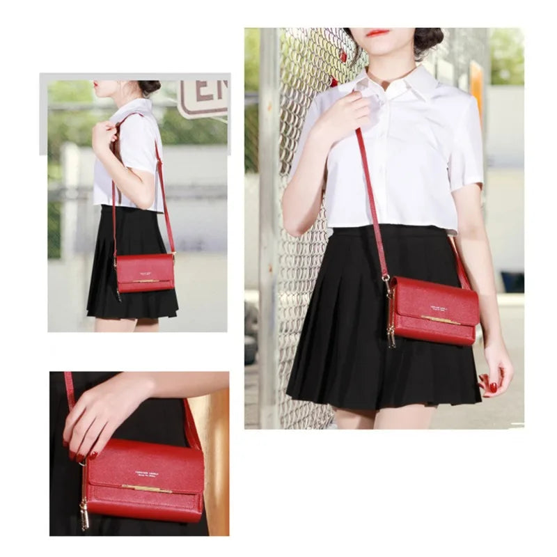Women's Wallet Korean Handbag Multi Card Large Capacity Casual Shoulder Bag Mobile Phone Packet Fashion New Style K's Collection Store