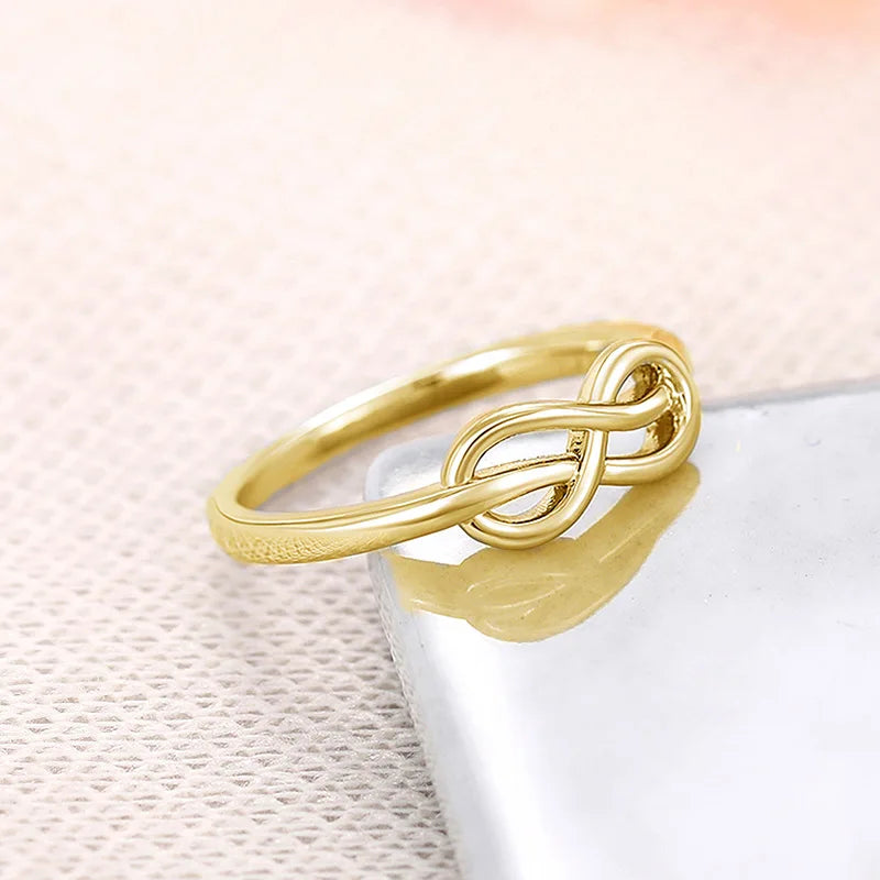 Luxury Female Rings 925 Sterling Silver Minimalist Infinity Design Women Finger Rings Accessories Daily Party Jewelry Bulk K's Collection Store