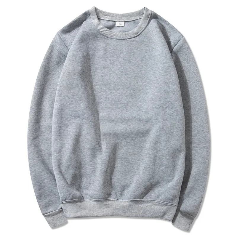 Basic Crewneck Sweatshirts for Men Women Spring Fall Warm Comfy Fleece Lined Pullover Tops Athletic Casual Loose Fit Sweaters K's Collection Store
