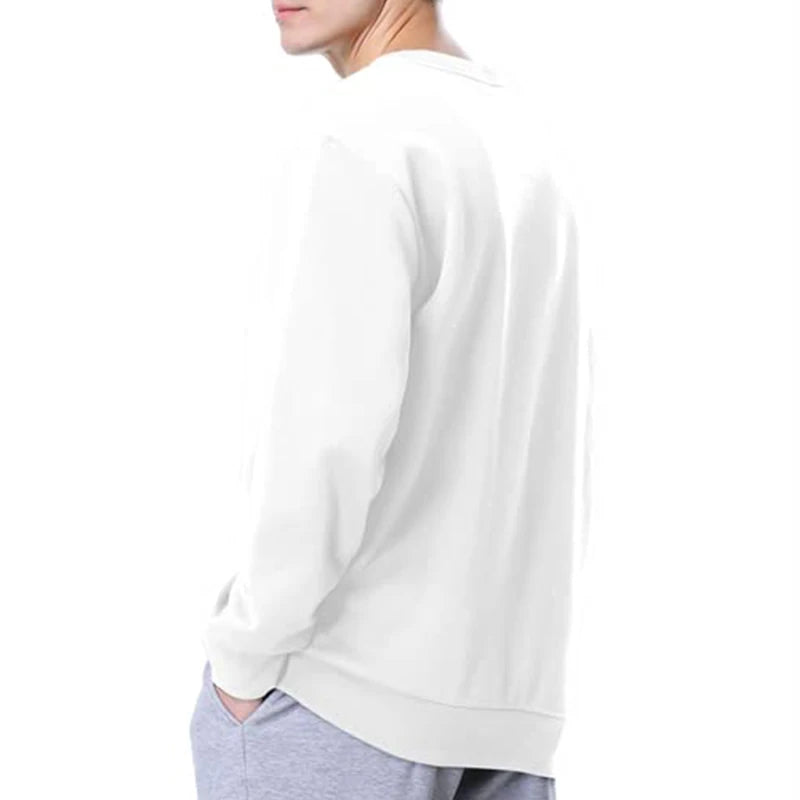 Basic Crewneck Sweatshirts for Men Women Spring Fall Warm Comfy Fleece Lined Pullover Tops Athletic Casual Loose Fit Sweaters K's Collection Store