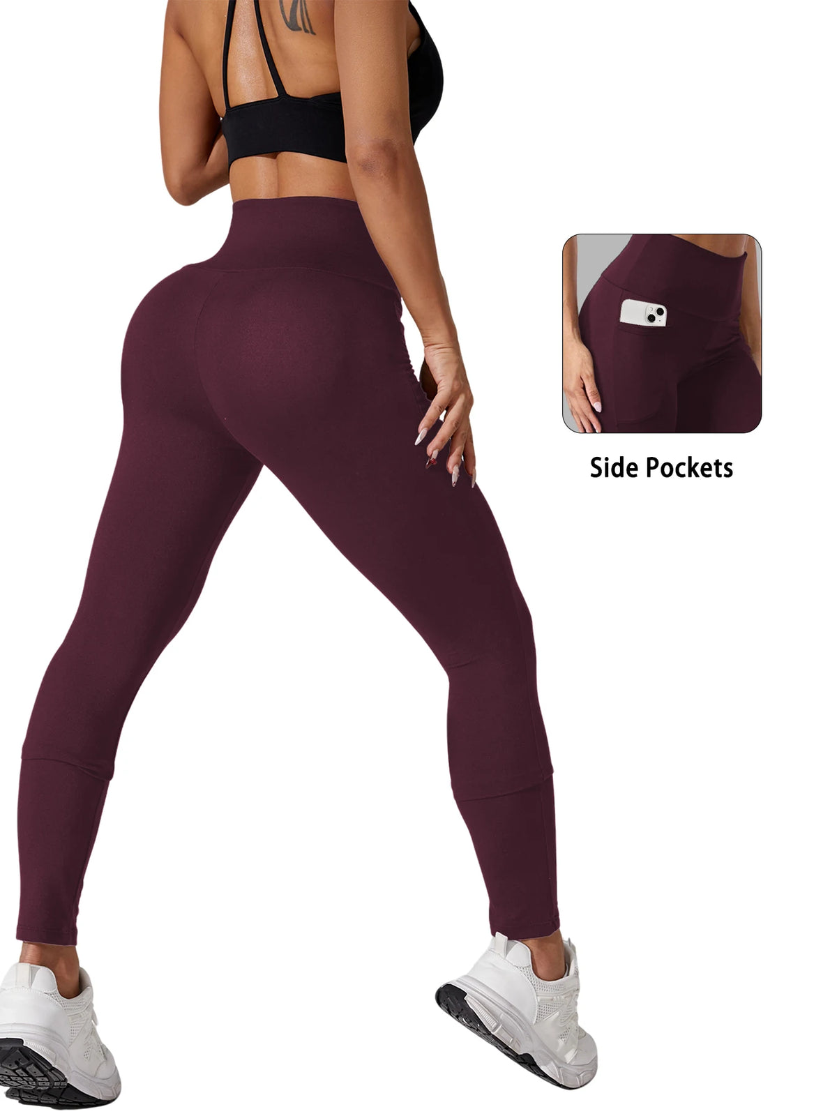 Women's Super Soft Leggings with Pockets, High Waisted Tummy Control for Yoga Workout and Casual Lounge Wear Comfort K's Collection Store