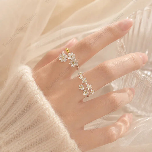 Luxury Trend Rings for Women Men Gold Elegant Delicate Retro Simple Floral Ring Korean Fashion Jewelry Кольцо Женское K's Collection Store