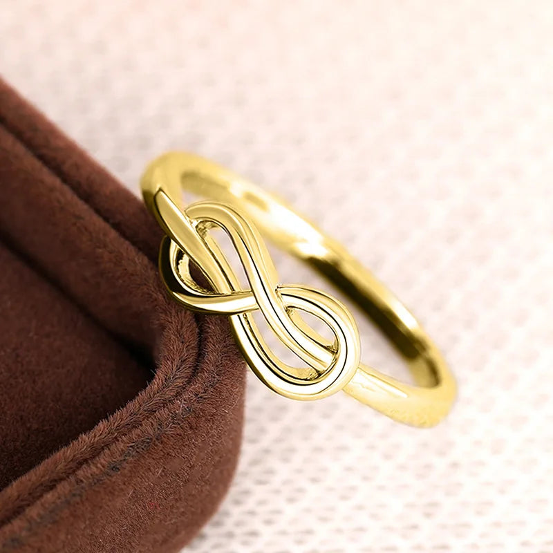 Luxury Female Rings 925 Sterling Silver Minimalist Infinity Design Women Finger Rings Accessories Daily Party Jewelry Bulk K's Collection Store