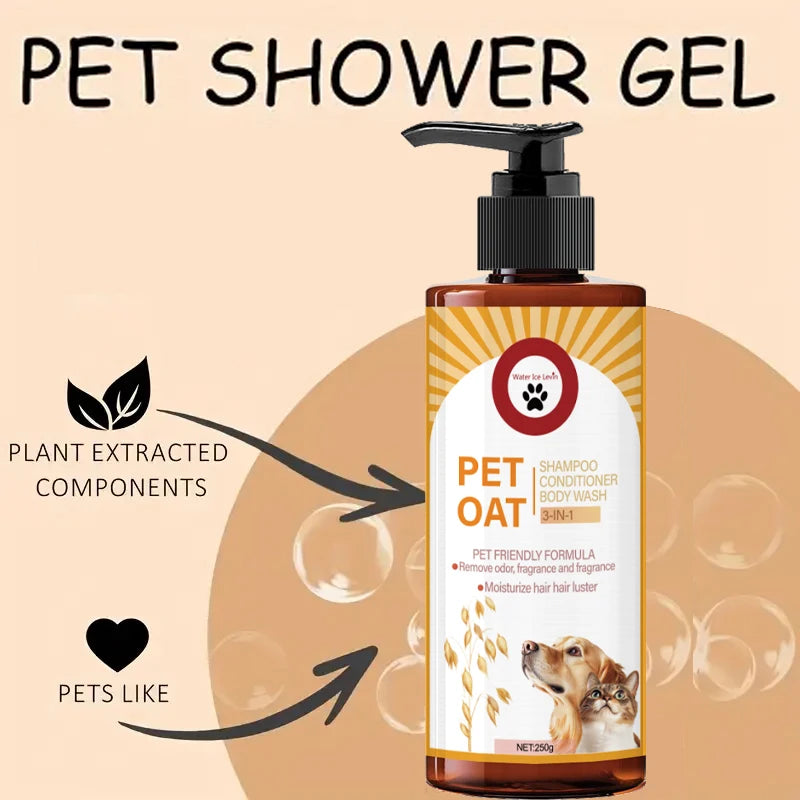 Luxury Pet Shampoo for Dogs & Cats | Odor-Removing, Moisturizing, Long-Lasting Fragrance – 250g K's Collection Store