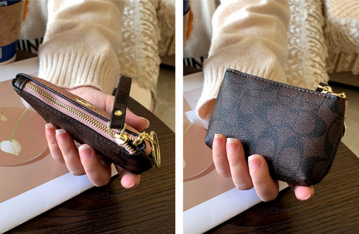 Women's Mini Wallet – Classic Floral Print Coin Purse & Card Holder K's Collection Store