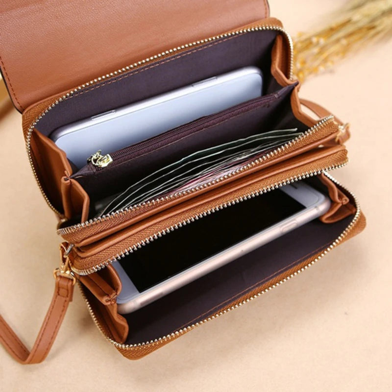 Women's Wallet Korean Handbag Multi Card Large Capacity Casual Shoulder Bag Mobile Phone Packet Fashion New Style K's Collection Store