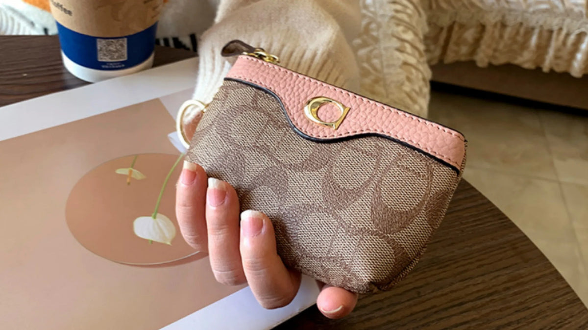 Women's Mini Wallet – Classic Floral Print Coin Purse & Card Holder K's Collection Store