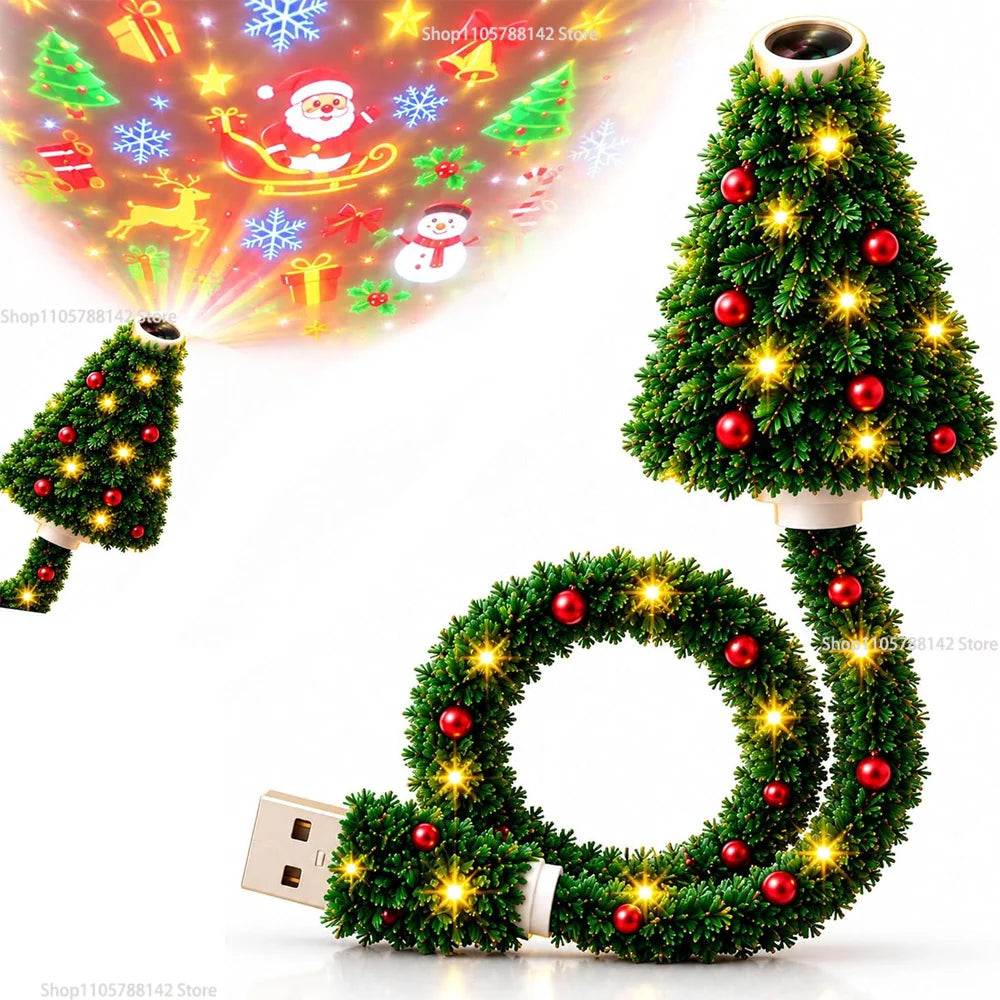 Christmas Tree Design Plug in Night Light Ceiling Projector Indoor, for Room Decor DIY Holiday Party Xmas Gifts K's Collection Store