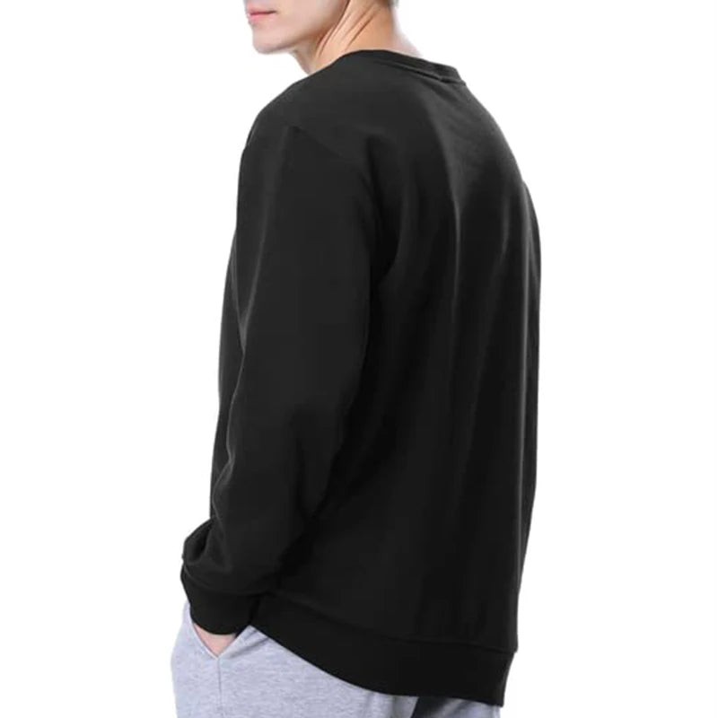 Basic Crewneck Sweatshirts for Men Women Spring Fall Warm Comfy Fleece Lined Pullover Tops Athletic Casual Loose Fit Sweaters K's Collection Store