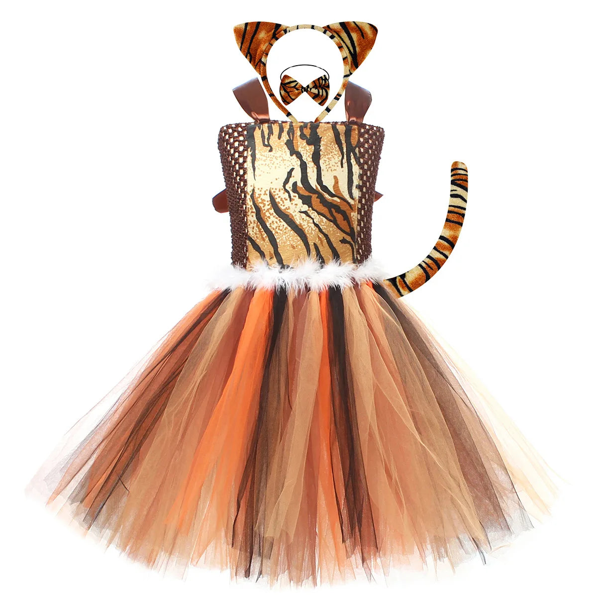 Kids Tiger Costume for Baby Girls Birthday Halloween Costumes Kids Christmas Fancy Outfit Cartoon Animal Child New Year Clothes K's Collection Store