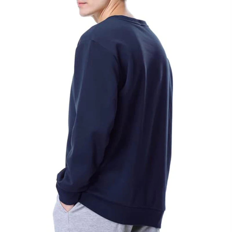 Basic Crewneck Sweatshirts for Men Women Spring Fall Warm Comfy Fleece Lined Pullover Tops Athletic Casual Loose Fit Sweaters K's Collection Store
