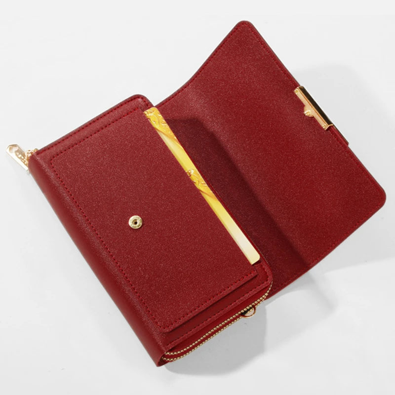 Women's Wallet Korean Handbag Multi Card Large Capacity Casual Shoulder Bag Mobile Phone Packet Fashion New Style K's Collection Store