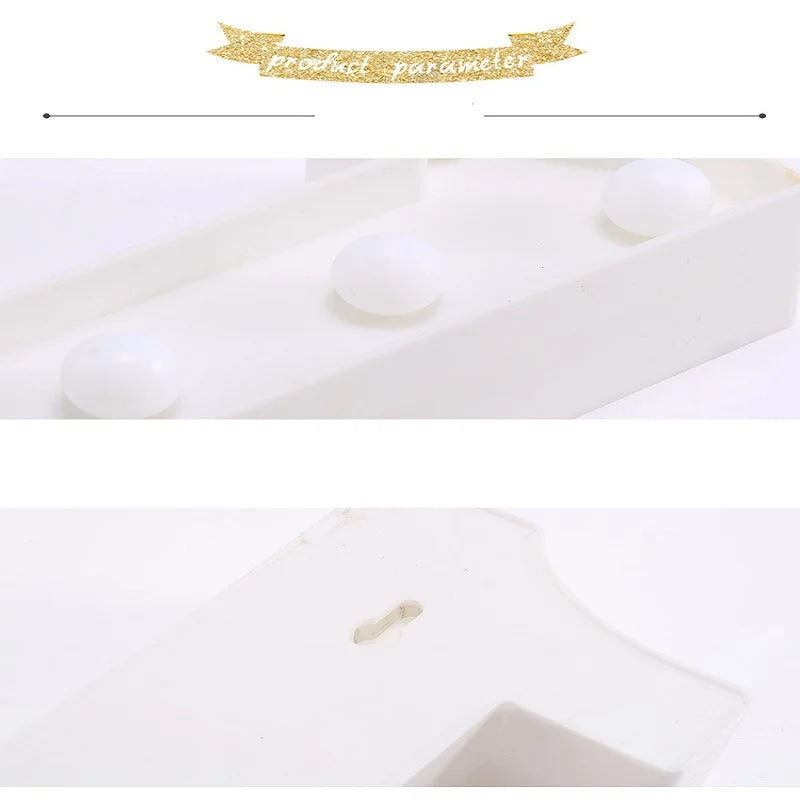 Luxury Alphabet Letter LED Lights Luminous Number Lamp  Battery Night Light for Home Wedding Birthday Christmas Party Decoration K's Collection Store