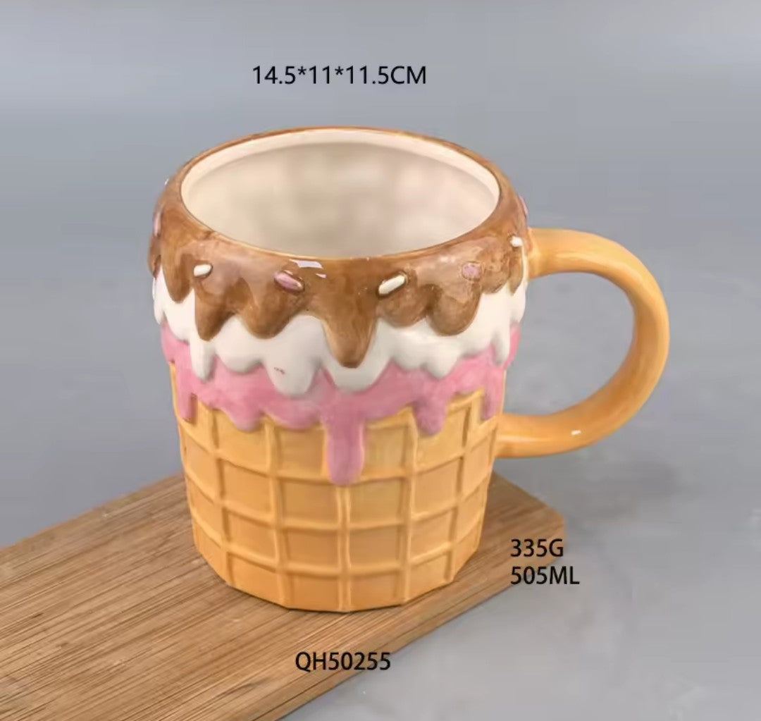 Donut Ceramic Coffee Mug – Cute Cartoon Birthday Gift Cup for Couples K's Collection Store