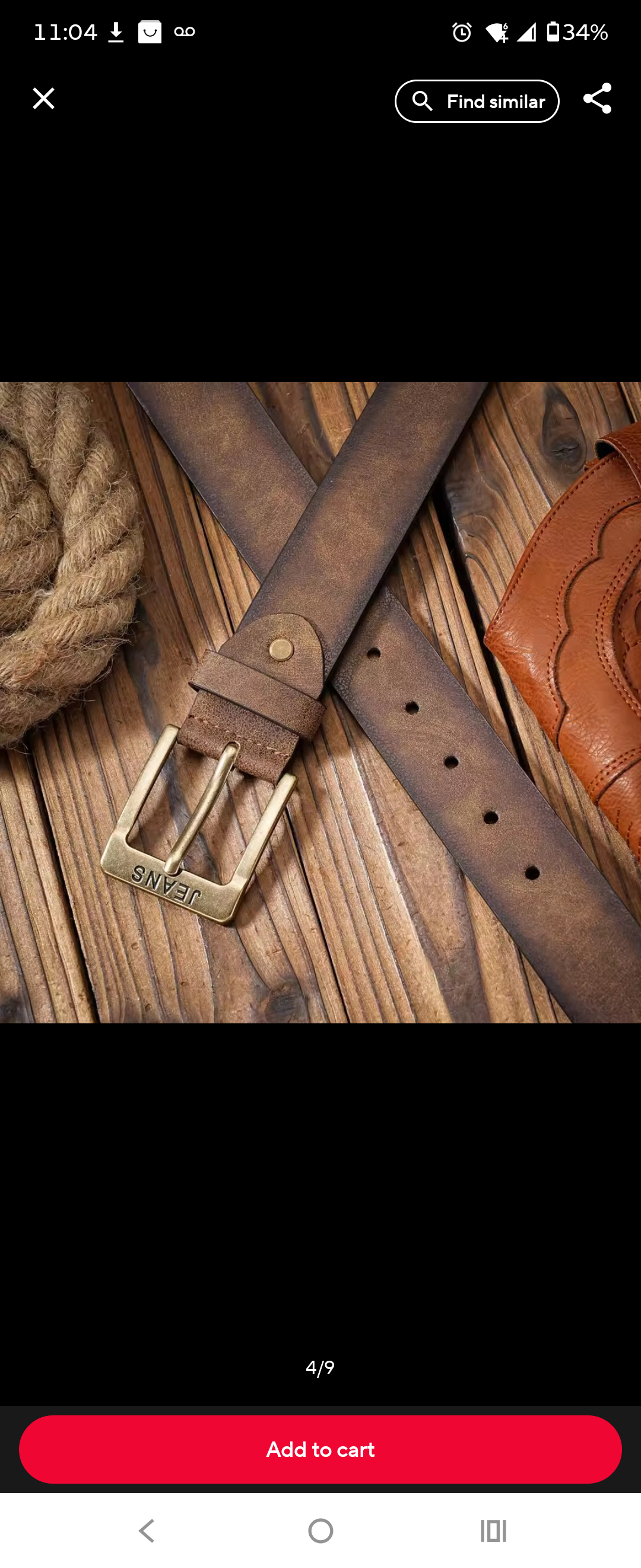 Retro Casual Belt with Metal Buckle K's Collection Store